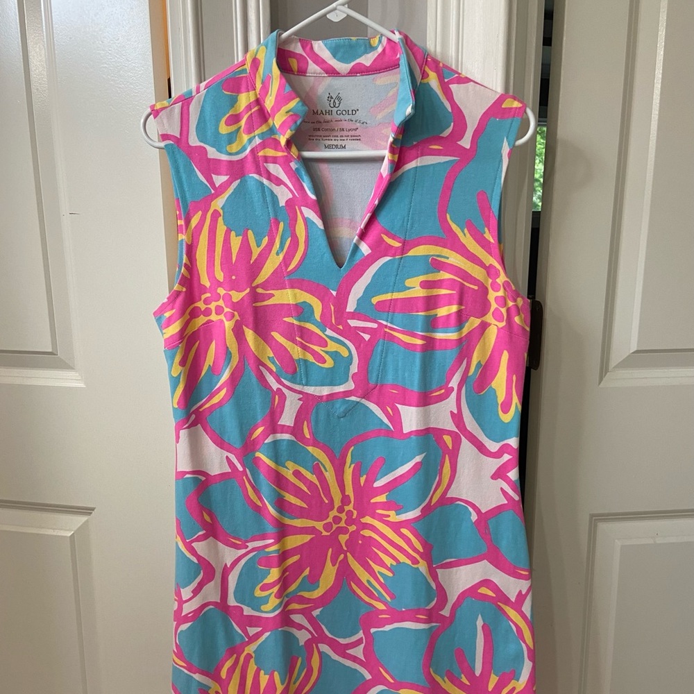 Mahi Gold tunic dress VGUC